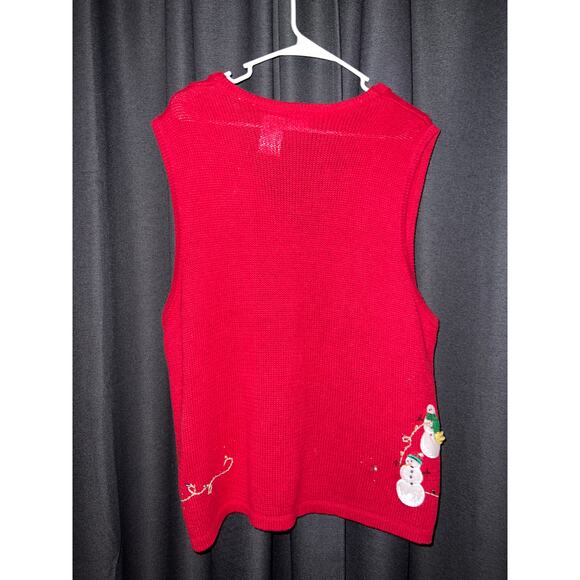 Ugly Christmas Sweater Xmas Size 1X Vest - Picture 3 of 3